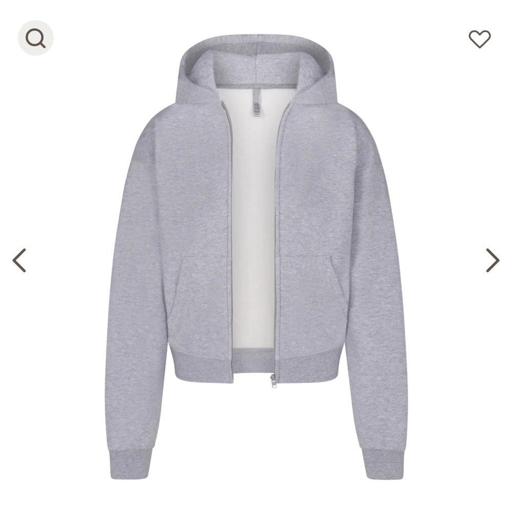 SKIMS Classic zip up hoodie
